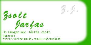 zsolt jarfas business card